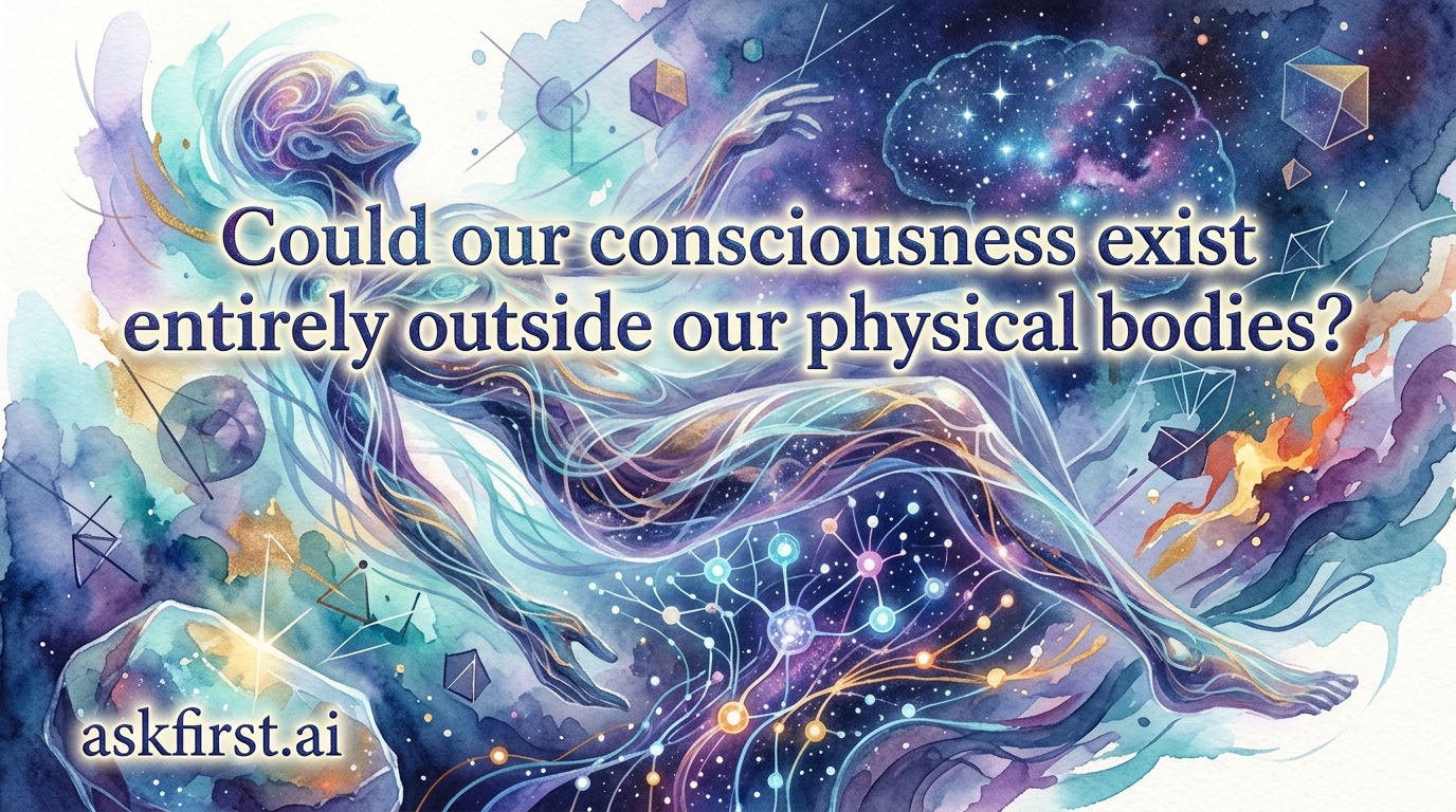 Could our consciousness exist entirely outside our physical bodies? Could our consciousness exist entirely outside our physical bodies?