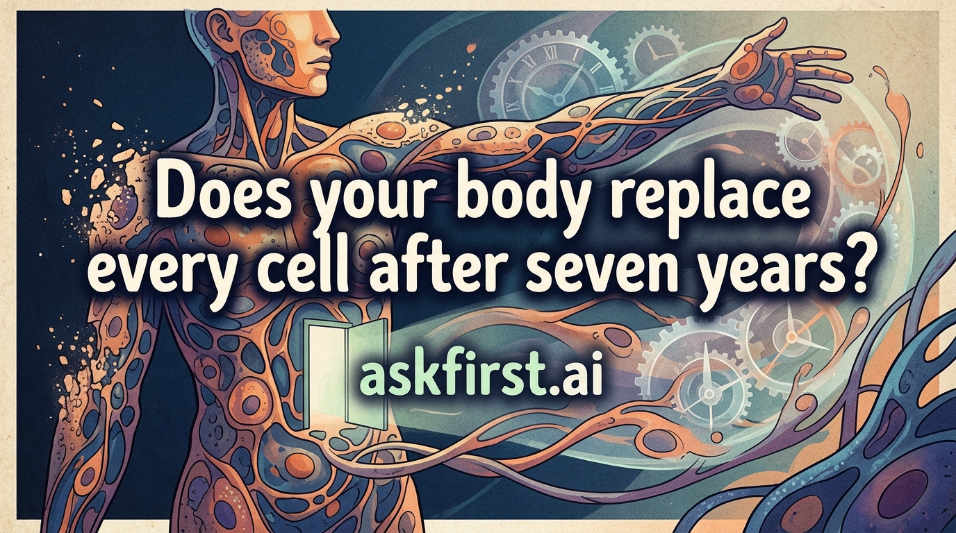 Does your body replace every cell after seven years? Does your body replace every cell after seven years?
