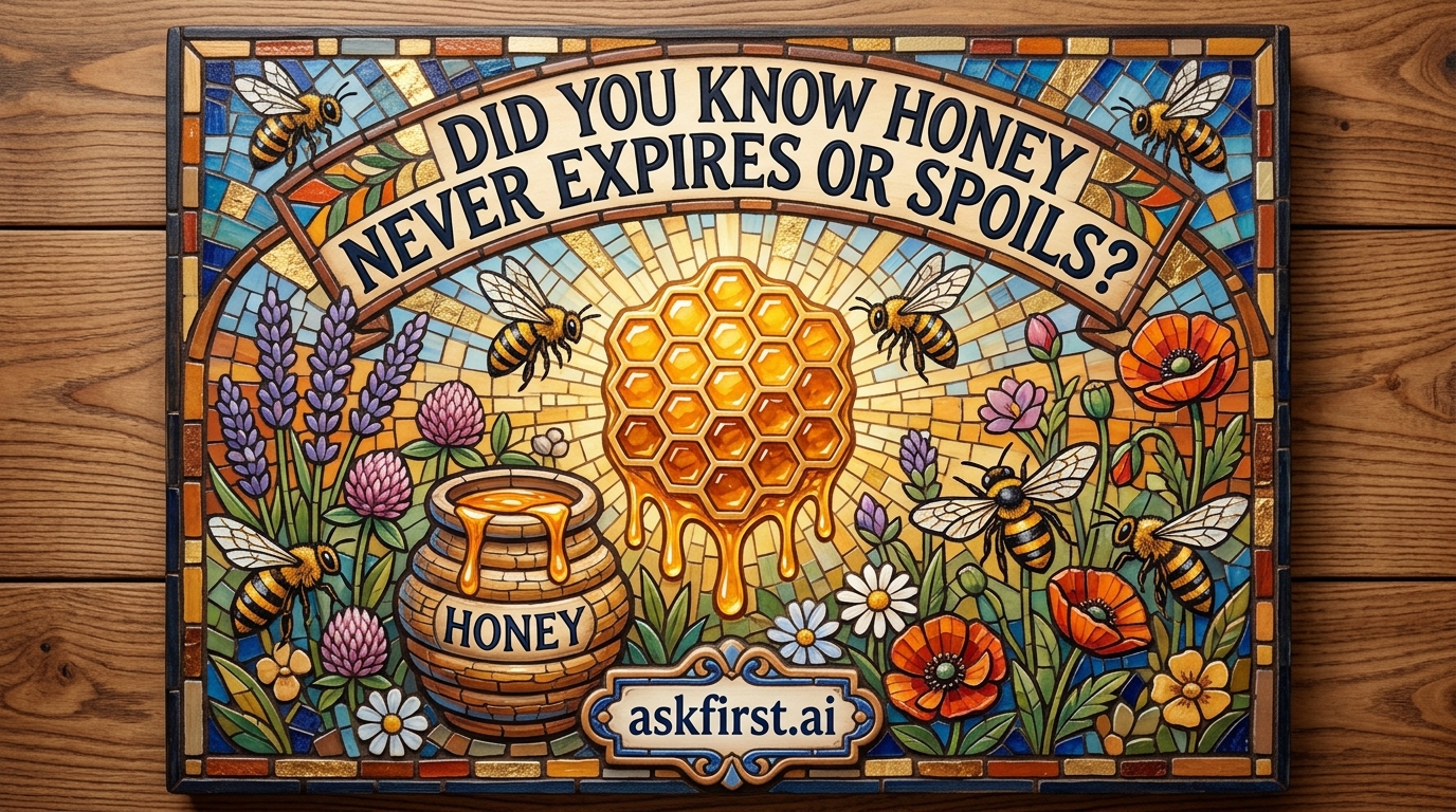Did you know honey never expires or spoils? Did you know honey never expires or spoils?