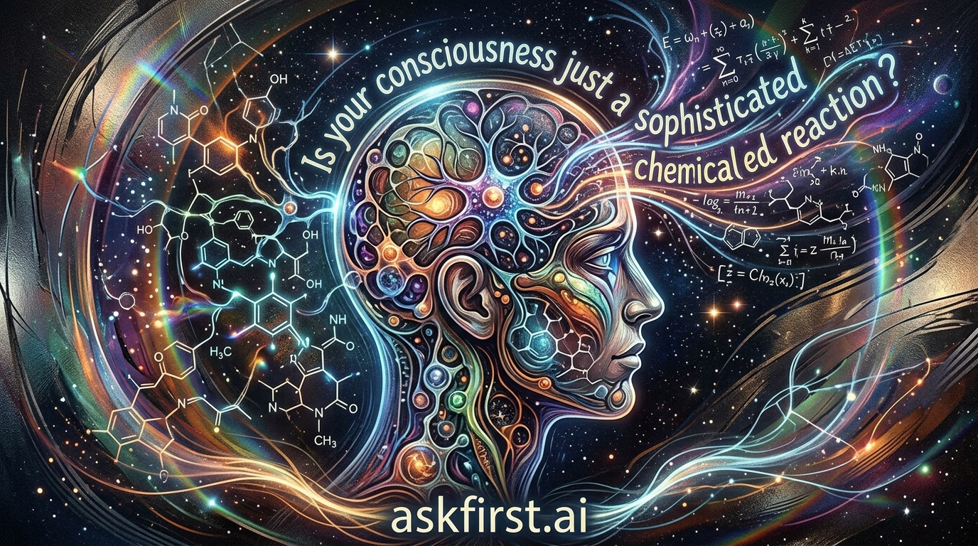Is your consciousness just a sophisticated chemical reaction? Is your consciousness just a sophisticated chemical reaction?