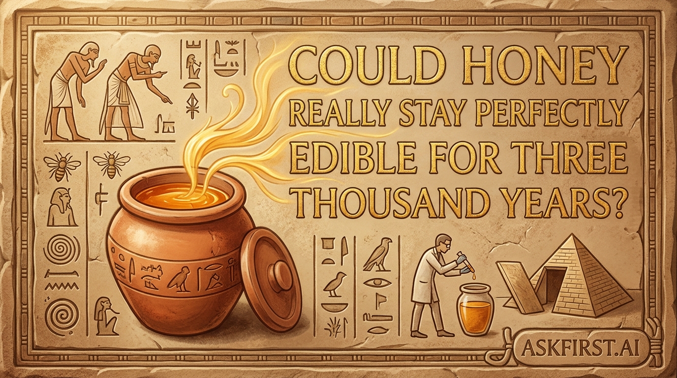 Could honey really stay perfectly edible for three thousand years? Could honey really stay perfectly edible for three thousand years?
