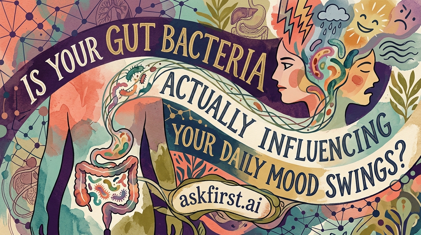 Is your gut bacteria actually influencing your daily mood swings? Is your gut bacteria actually influencing your daily mood swings?