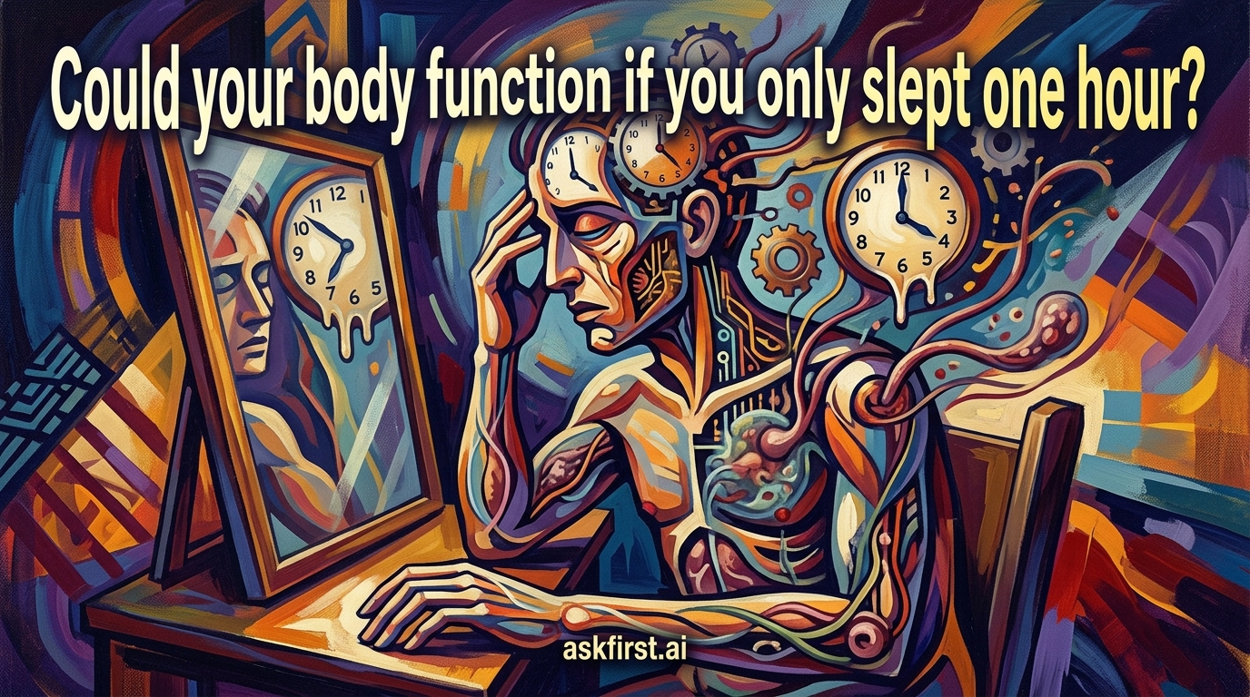 Could your body function if you only slept one hour? Could your body function if you only slept one hour?