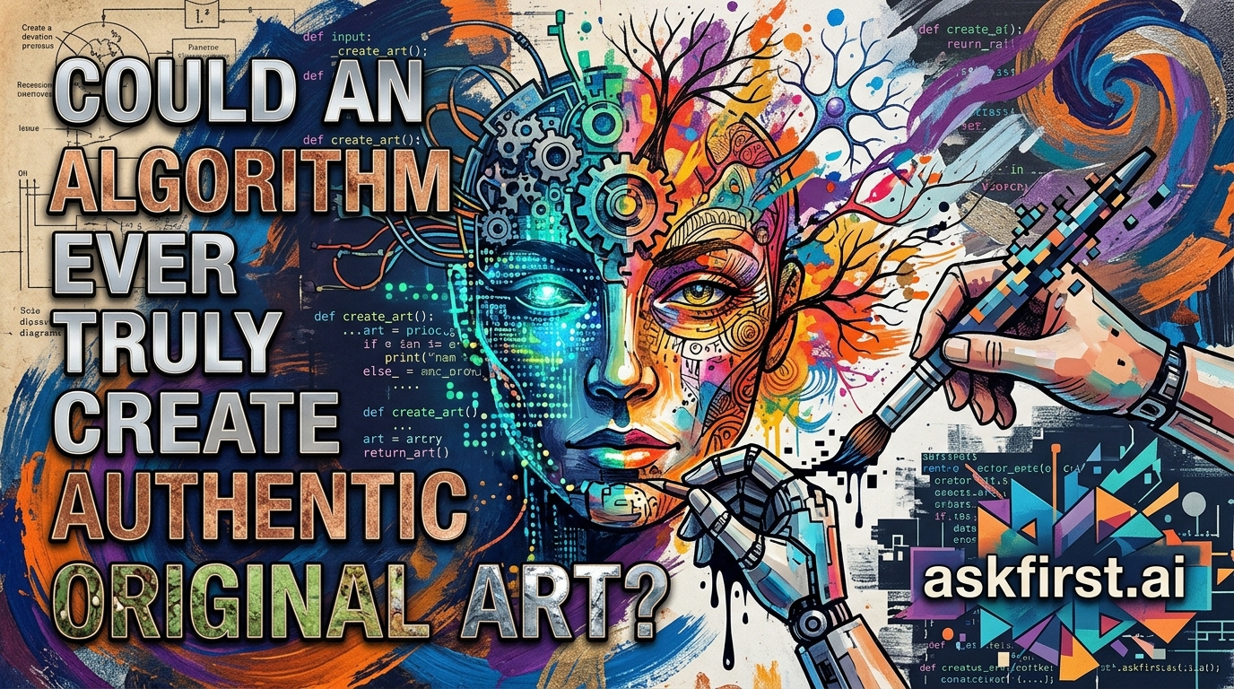 Could an algorithm ever truly create authentic original art? Could an algorithm ever truly create authentic original art?