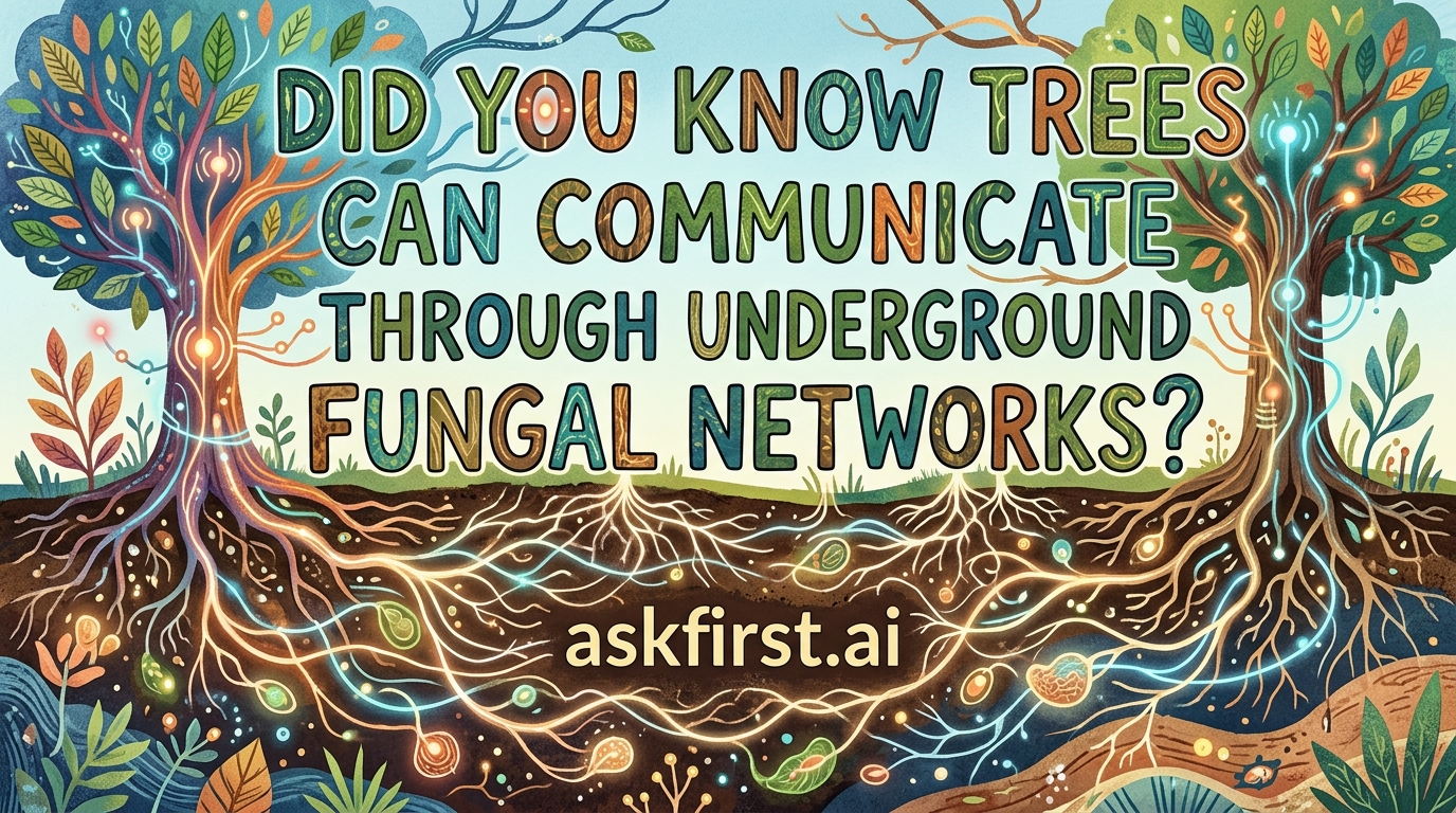 Did you know trees can communicate through underground fungal networks? Did you know trees can communicate through underground fungal networks?