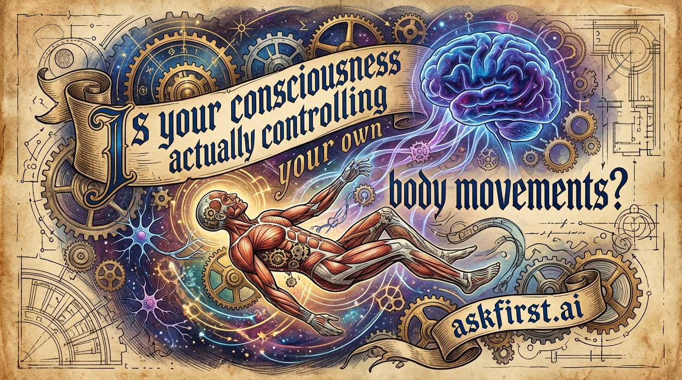 Is your consciousness actually controlling your own body movements? Is your consciousness actually controlling your own body movements?