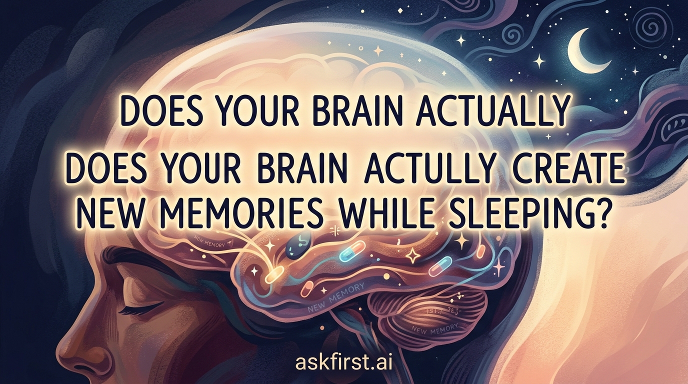 Does your brain actually create new memories while sleeping? Does your brain actually create new memories while sleeping?