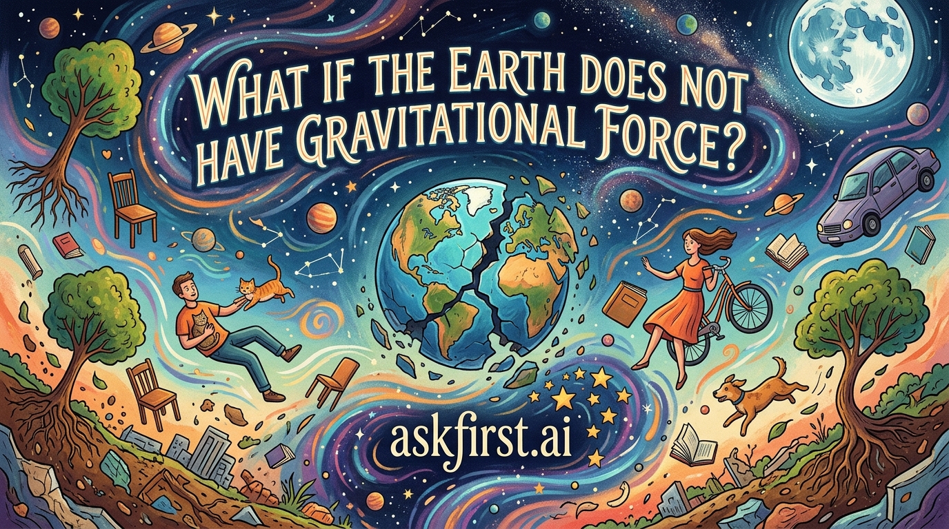 What if the earth does not have gravitational force? What if the earth does not have gravitational force?
