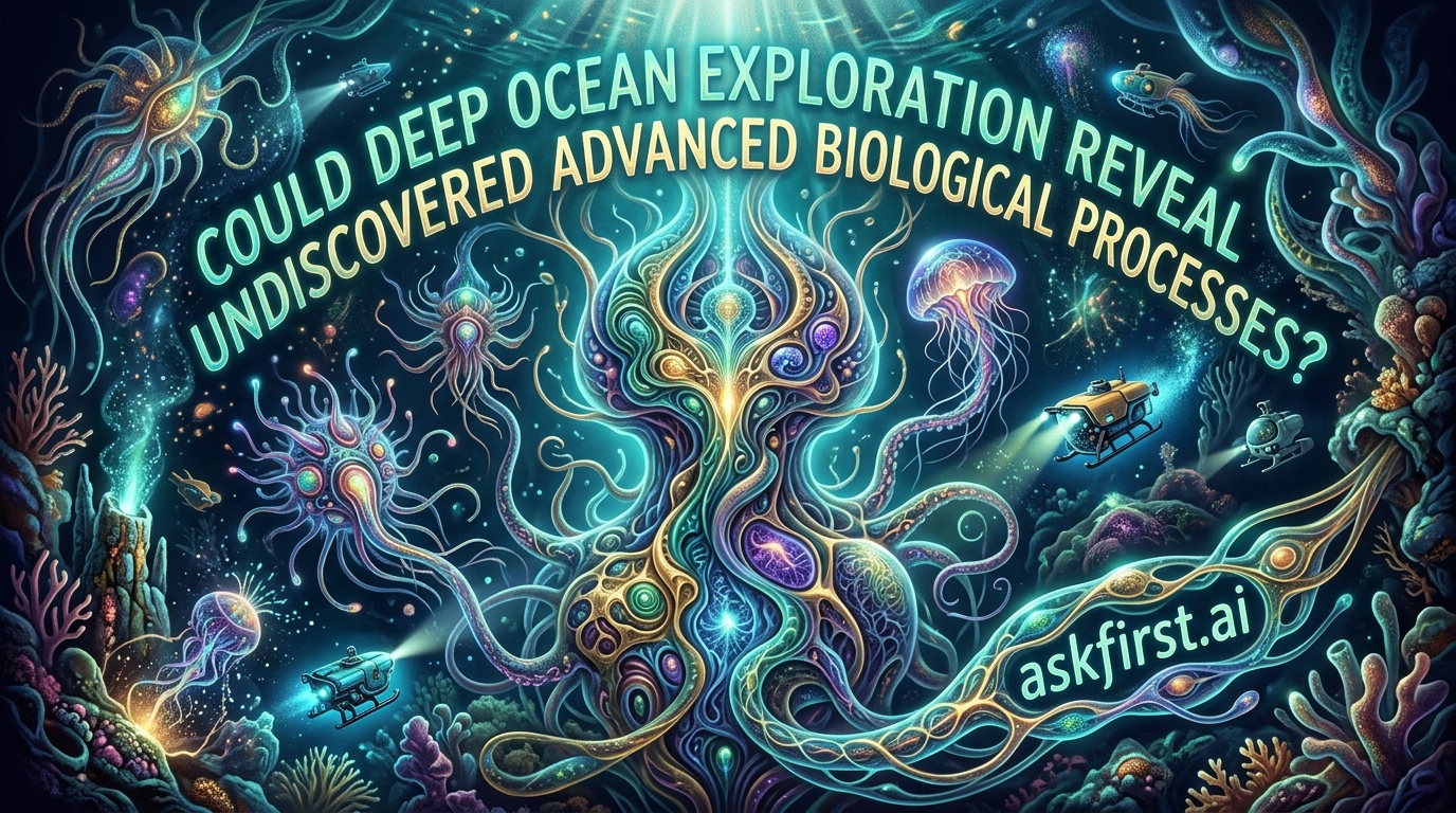 Could deep ocean exploration reveal undiscovered advanced biological processes? Could deep ocean exploration reveal undiscovered advanced biological processes?