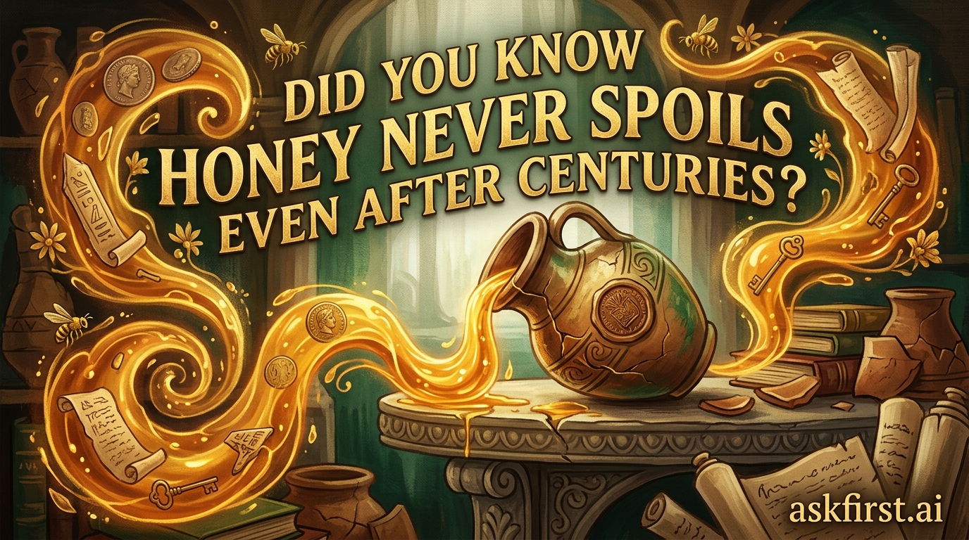 Did you know honey never spoils even after centuries? Did you know honey never spoils even after centuries?