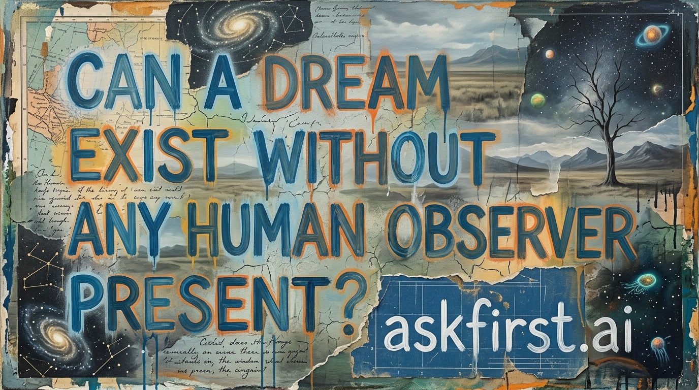 Can a dream exist without any human observer present? Can a dream exist without any human observer present?