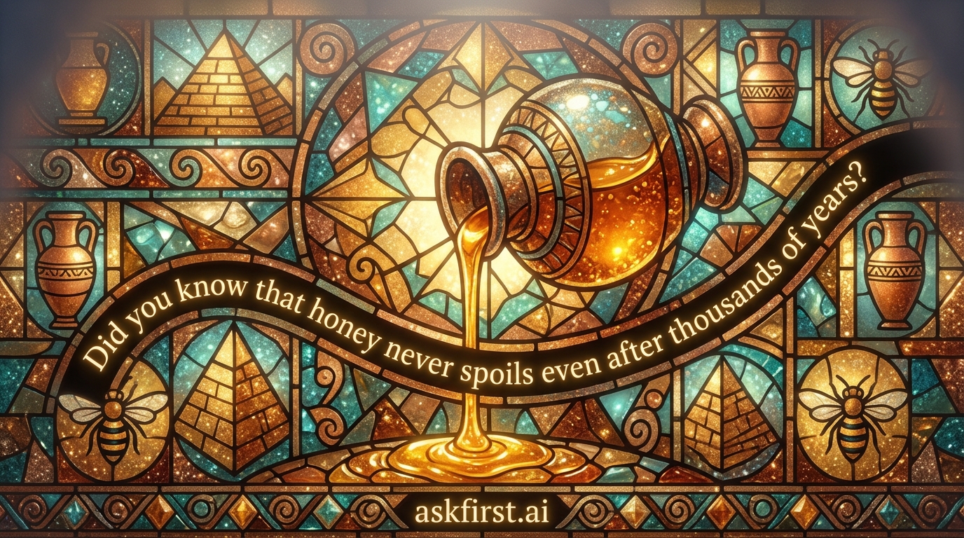Did you know that honey never spoils even after thousands of years? Did you know that honey never spoils even after thousands of years?