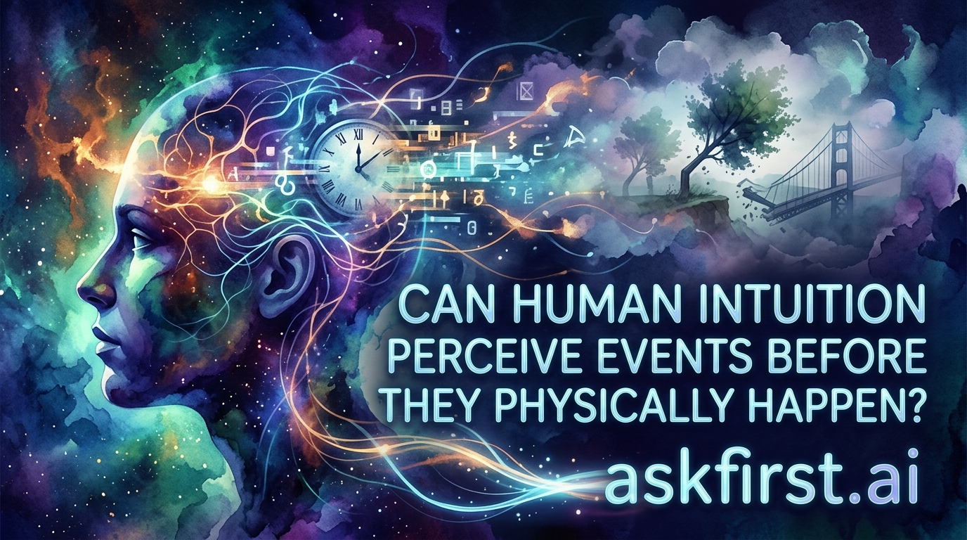 Can human intuition perceive events before they physically happen? Can human intuition perceive events before they physically happen?