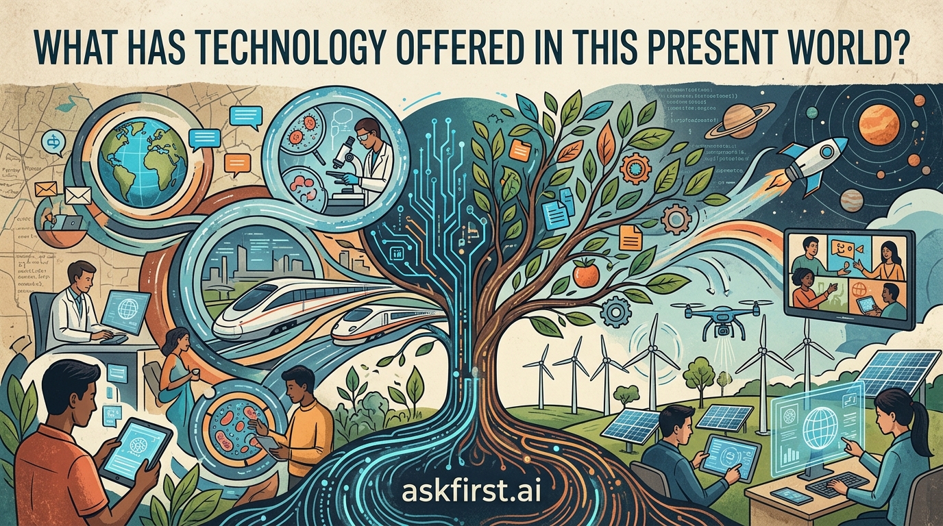 What has technology offered in this present world? What has technology offered in this present world?