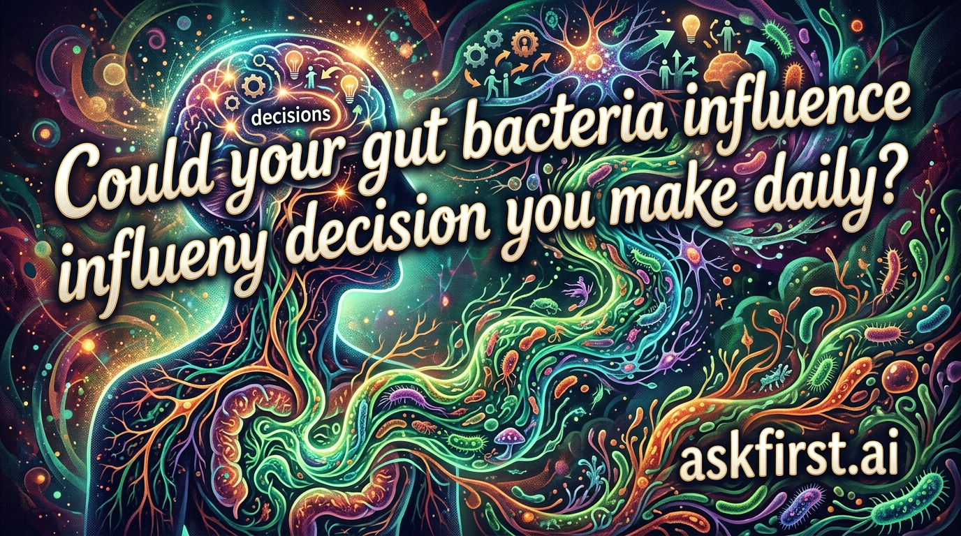 Could your gut bacteria influence every decision you make daily? Could your gut bacteria influence every decision you make daily?