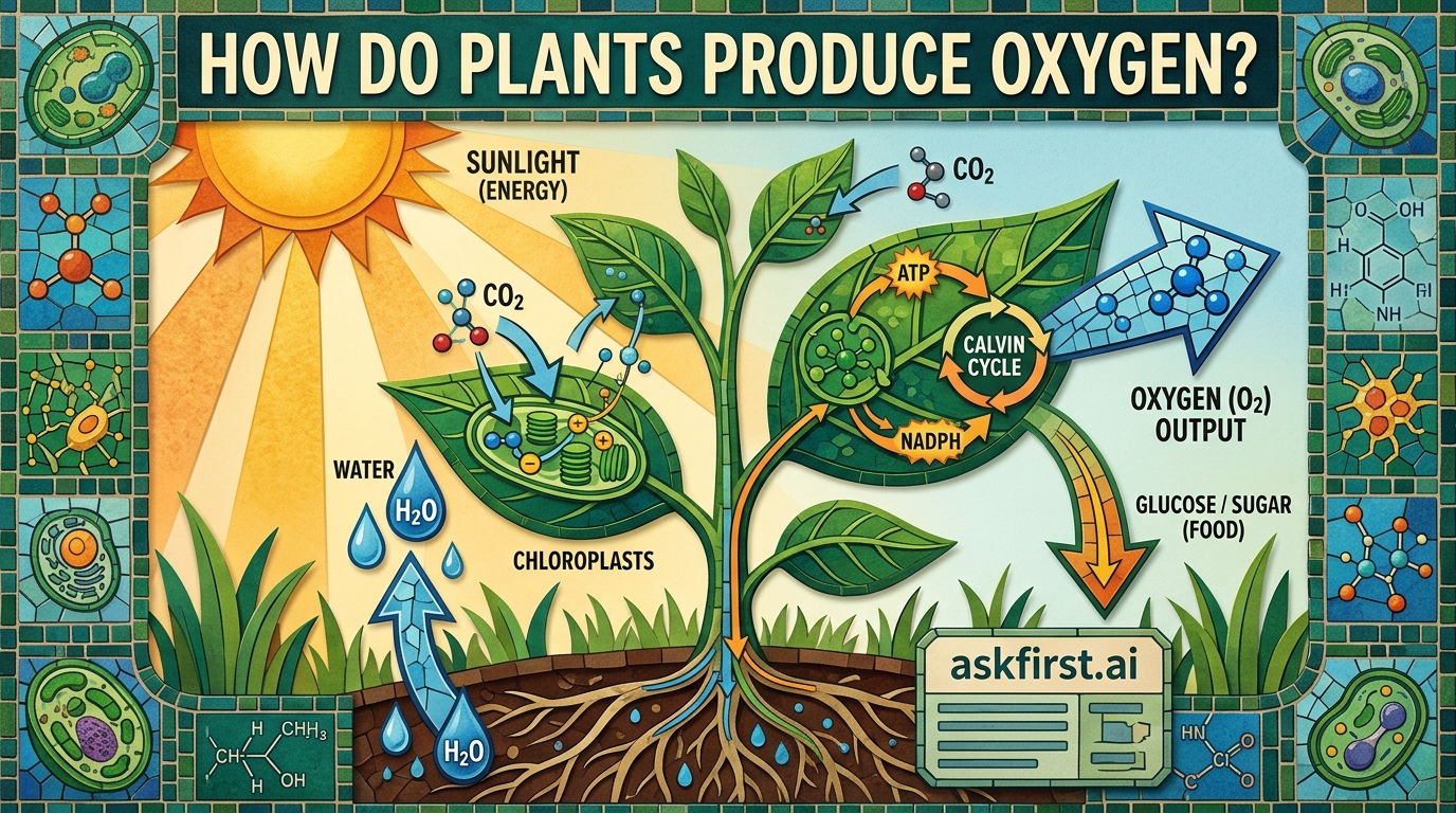 How do plants produce oxygen? How do plants produce oxygen?