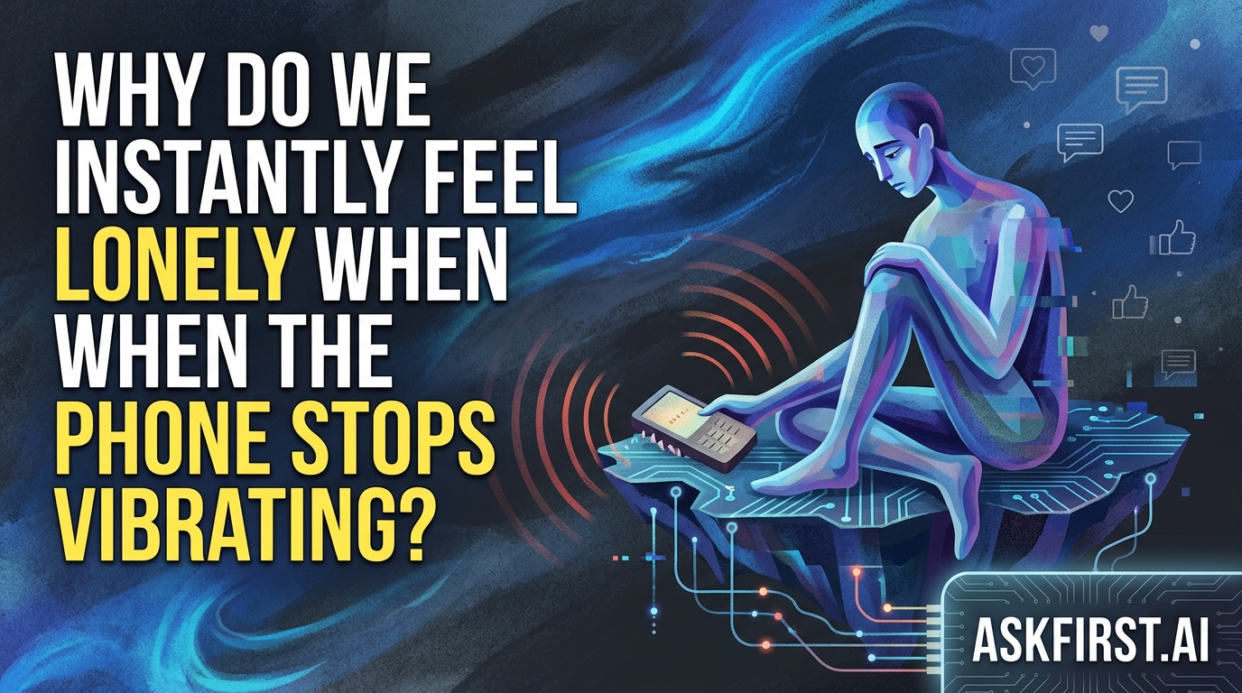 Why do we instantly feel lonely when the phone stops vibrating? Why do we instantly feel lonely when the phone stops vibrating?