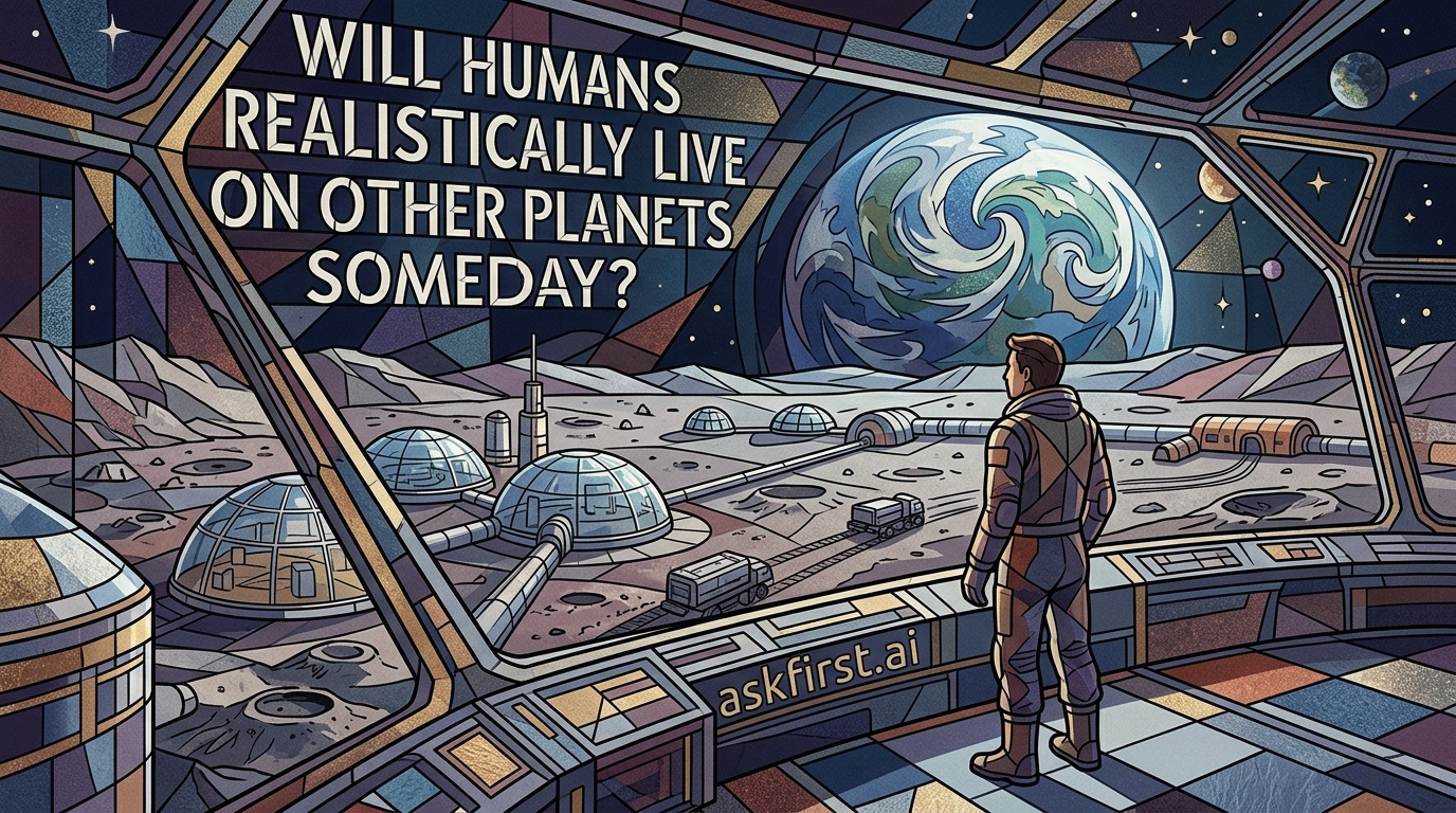 Will humans realistically live on other planets someday? Will humans realistically live on other planets someday?