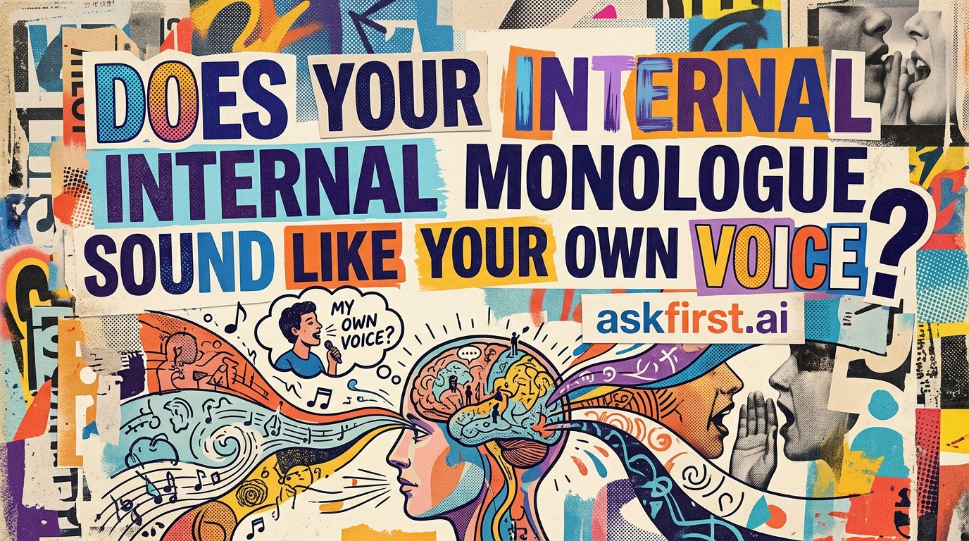 Does your internal monologue sound like your own voice? Does your internal monologue sound like your own voice?