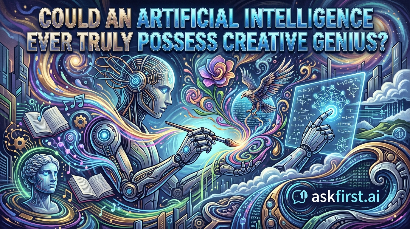 Could an artificial intelligence ever truly possess creative genius? Could an artificial intelligence ever truly possess creative genius?