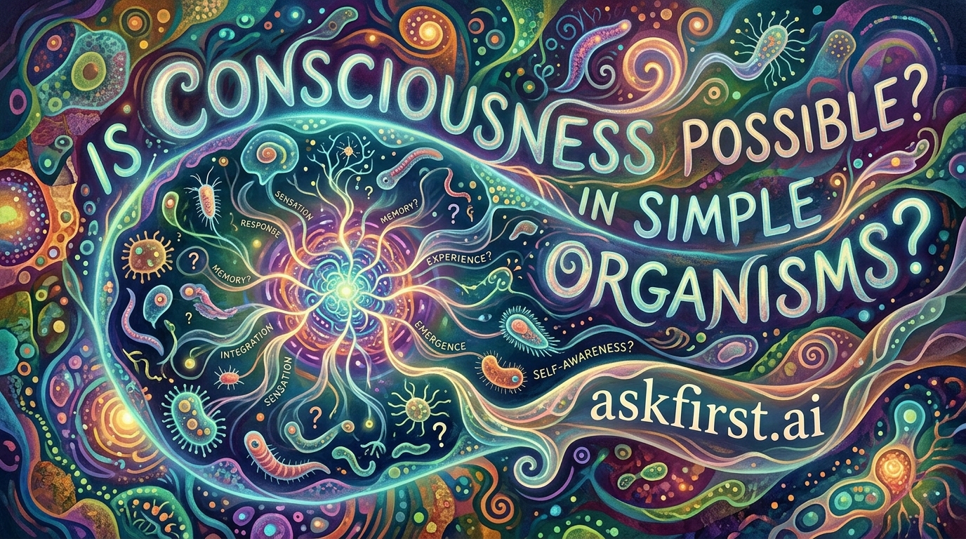 Is consciousness possible in simple organisms? Is consciousness possible in simple organisms?