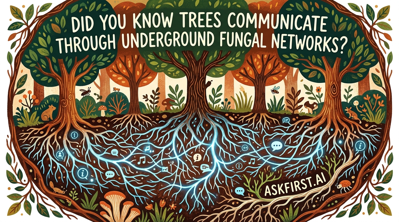 Did you know trees communicate through underground fungal networks? Did you know trees communicate through underground fungal networks?