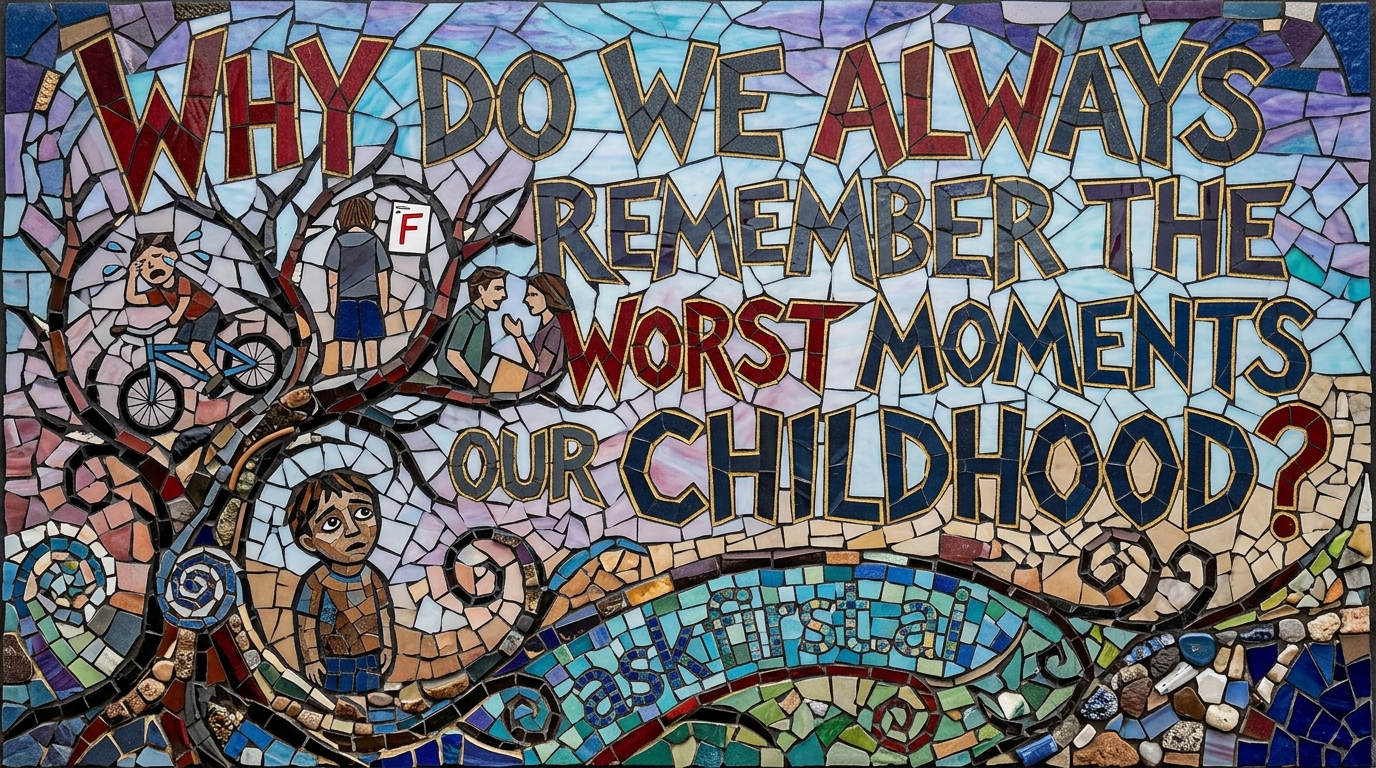 Why do we always remember the worst moments of our childhood? Why do we always remember the worst moments of our childhood?