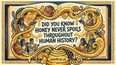Did you know honey never spoils throughout human history?