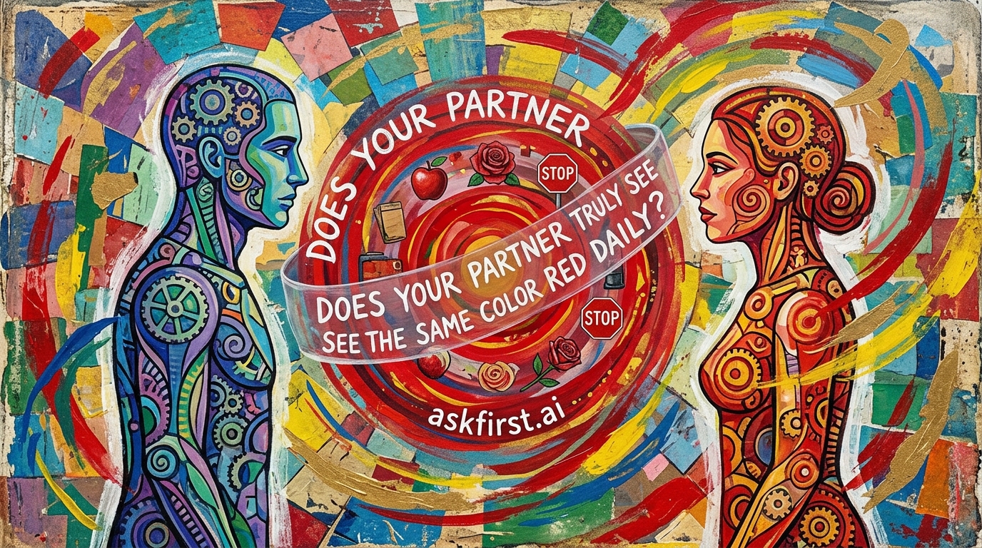 Does your partner truly see the same color red daily? Does your partner truly see the same color red daily?