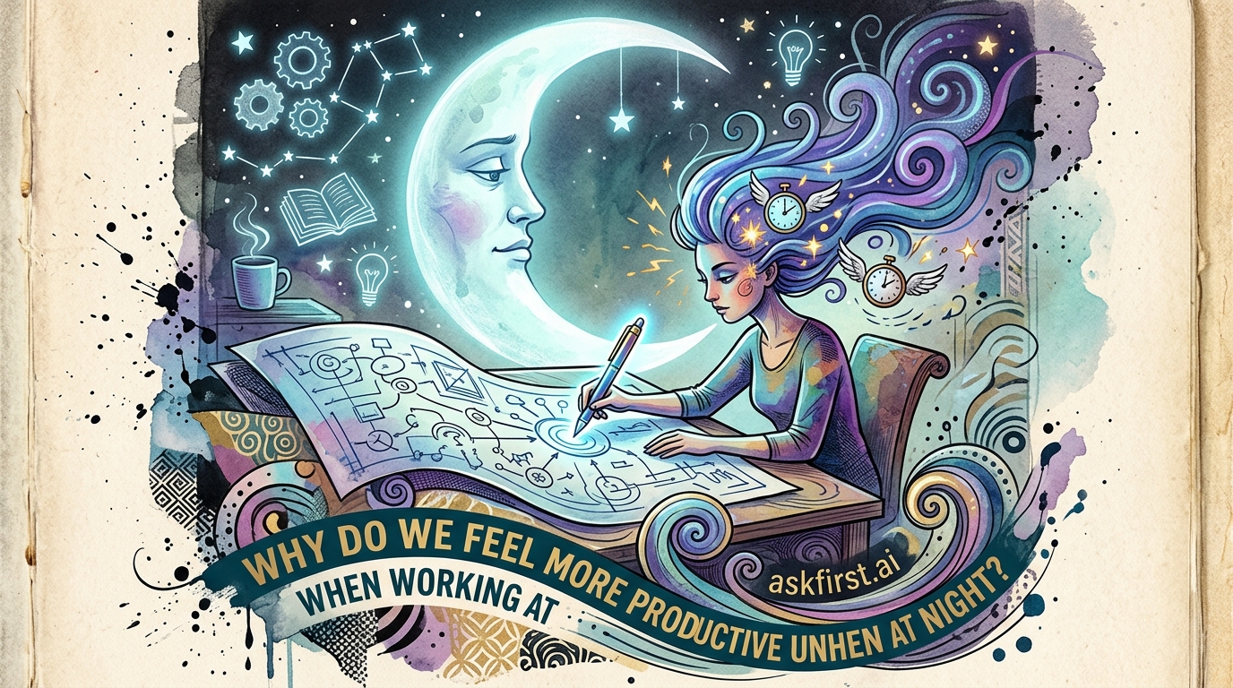 Why do we feel more productive when working at night? Why do we feel more productive when working at night?