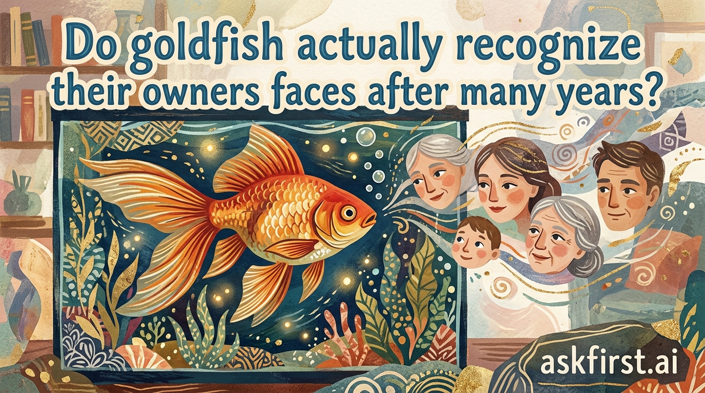 Do goldfish actually recognize their owners faces after many years? Do goldfish actually recognize their owners faces after many years?