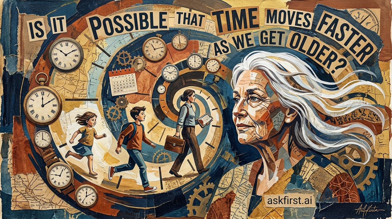 Is it possible that time moves faster as we get older? Is it possible that time moves faster as we get older?