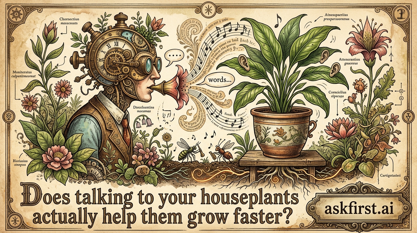 Does talking to your houseplants actually help them grow faster? Does talking to your houseplants actually help them grow faster?