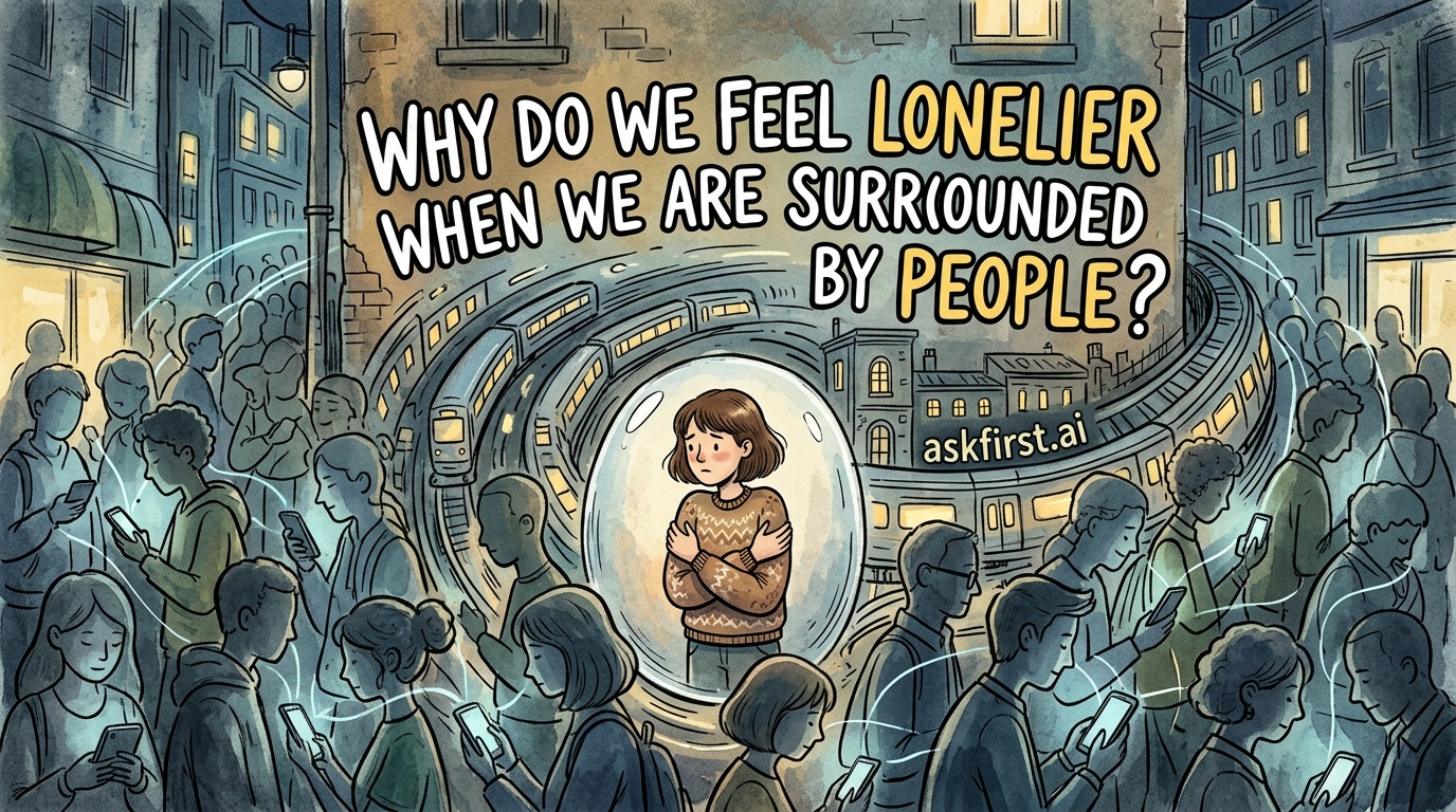 Why do we feel lonelier when we are surrounded by people? Why do we feel lonelier when we are surrounded by people?