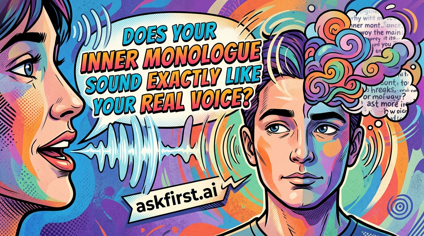 Does your inner monologue sound exactly like your real voice? Does your inner monologue sound exactly like your real voice?