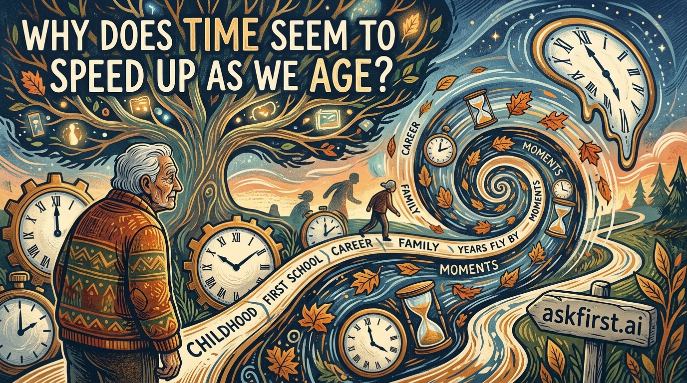 Why does time seem to speed up as we age? Why does time seem to speed up as we age?