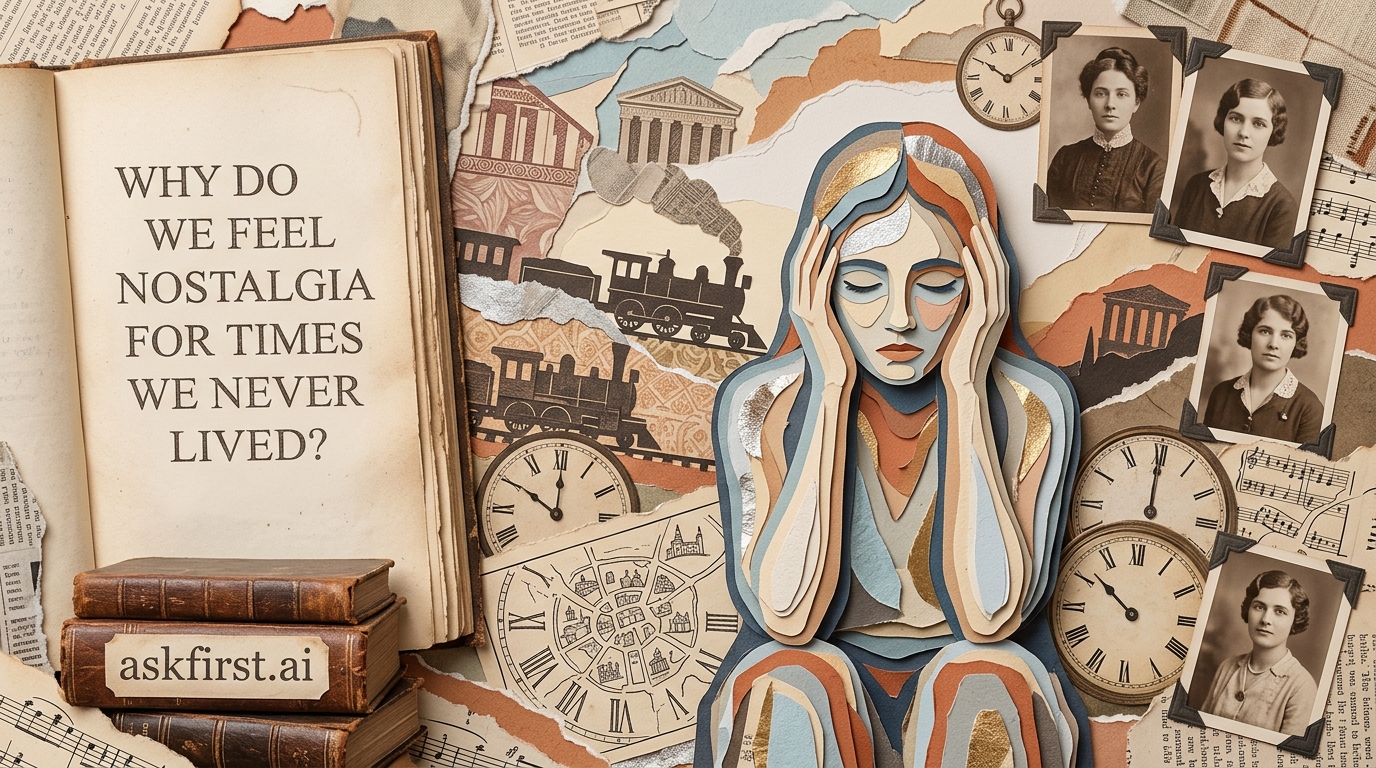 Why do we feel nostalgia for times we never lived? Why do we feel nostalgia for times we never lived?
