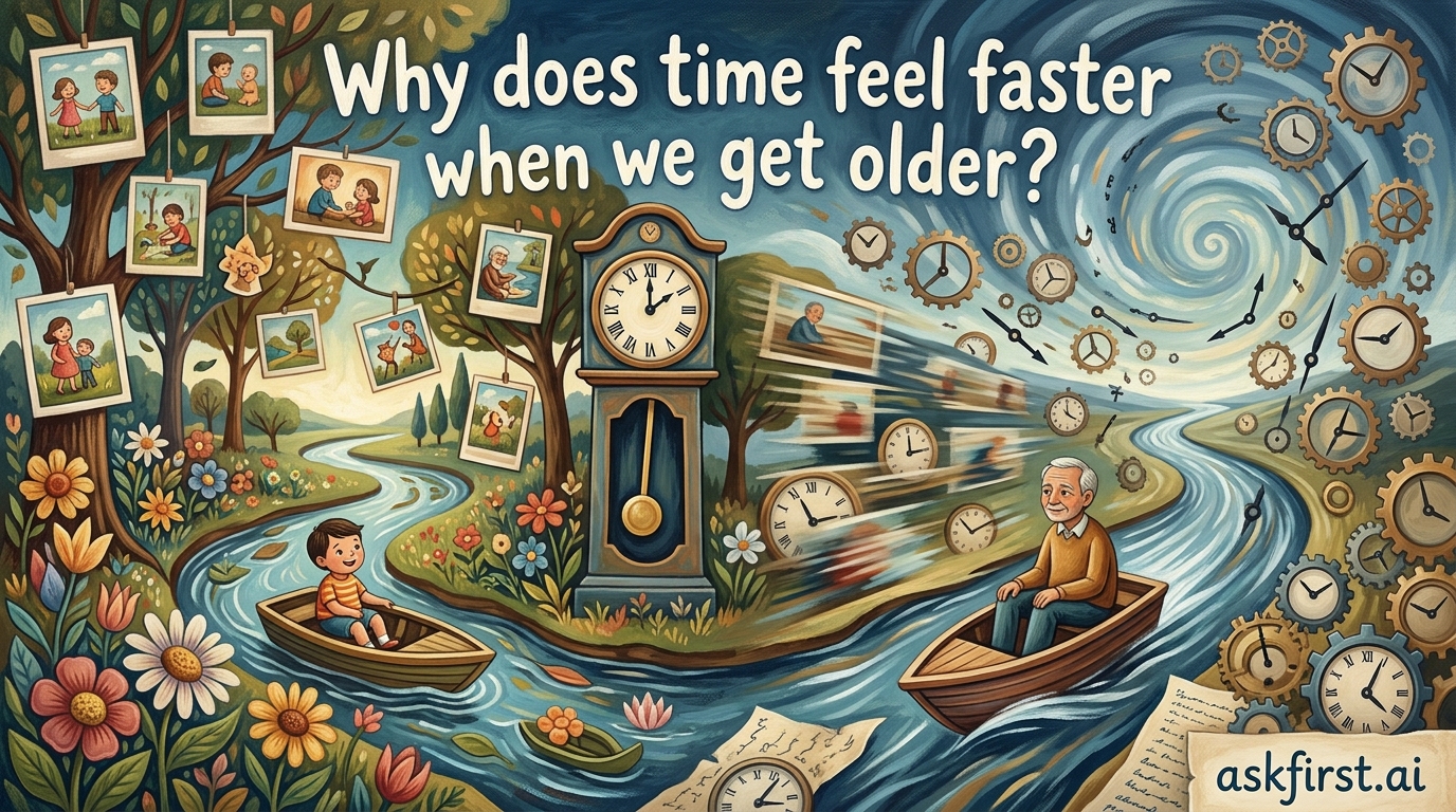 Why does time feel faster when we get older? Why does time feel faster when we get older?