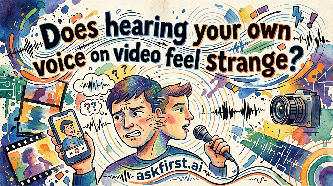 Does hearing your own voice on video feel strange? Does hearing your own voice on video feel strange?