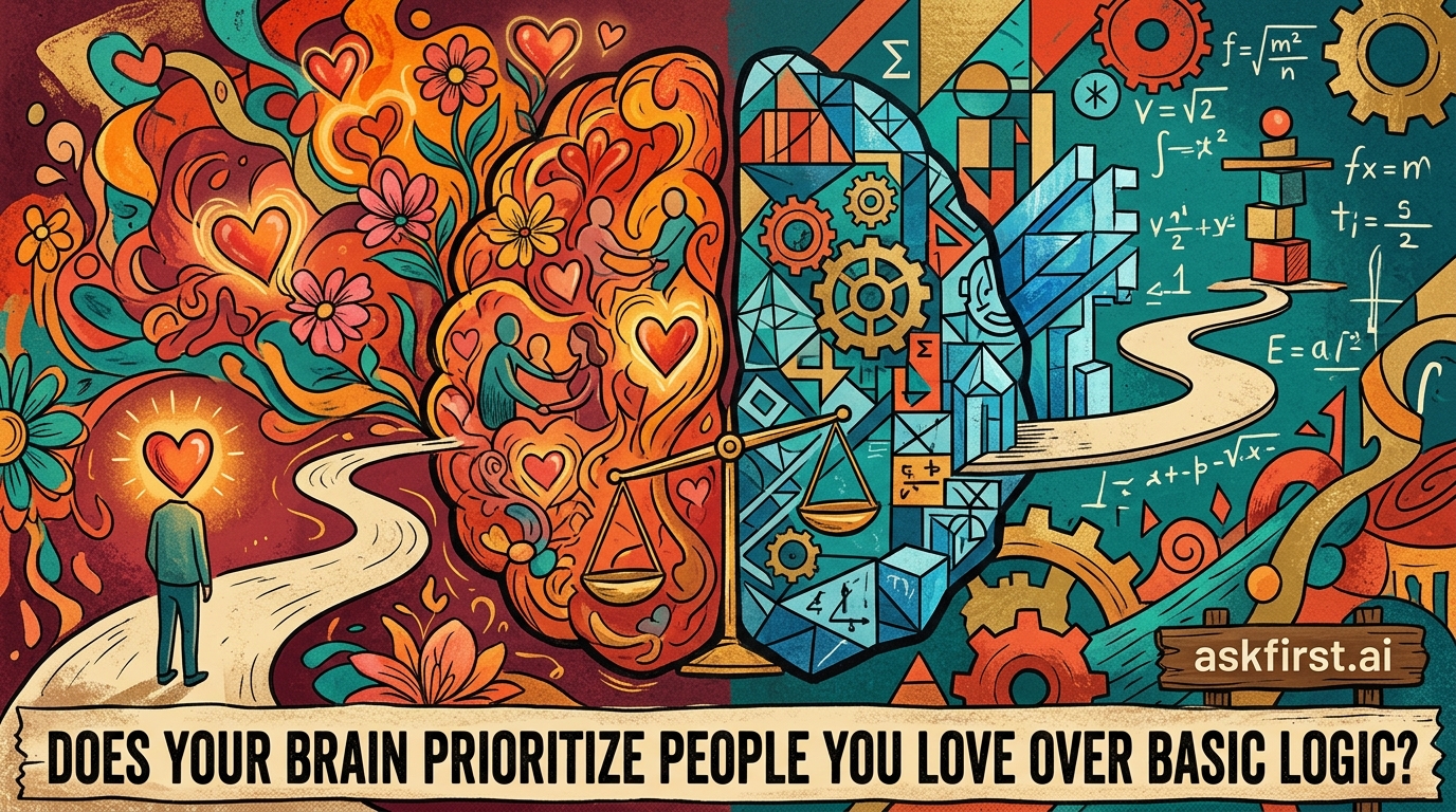 Does your brain prioritize people you love over basic logic? Does your brain prioritize people you love over basic logic?