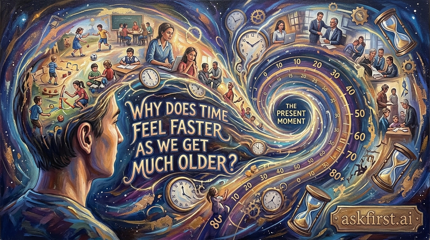 Why does time feel faster as we get much older? Why does time feel faster as we get much older?