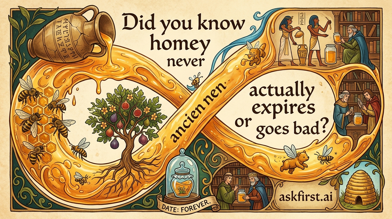 Did you know honey never actually expires or goes bad? Did you know honey never actually expires or goes bad?