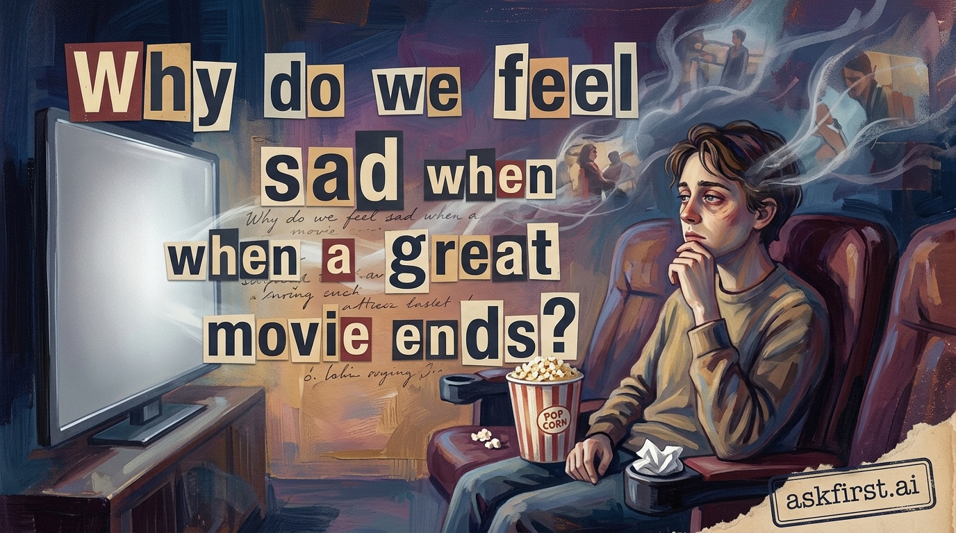 Why do we feel sad when a great movie ends? Why do we feel sad when a great movie ends?