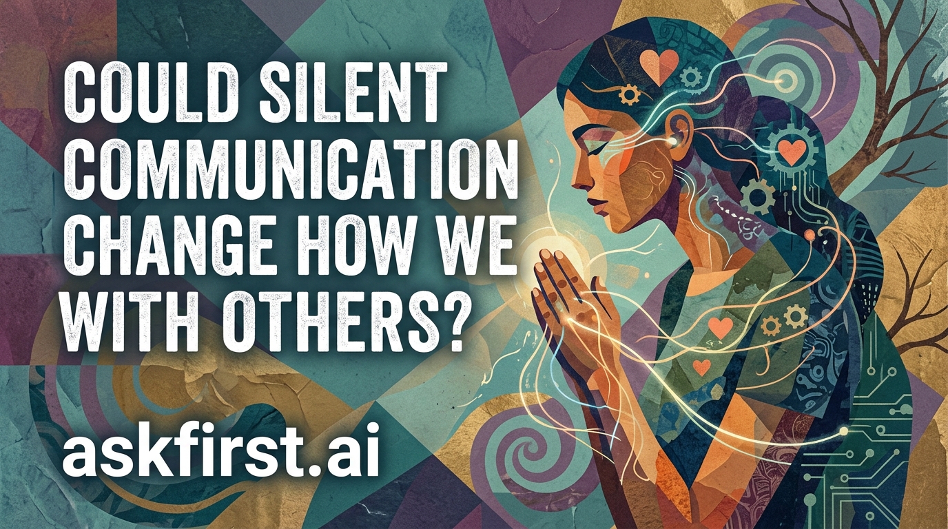 Could silent communication change how we bond with others? Could silent communication change how we bond with others?