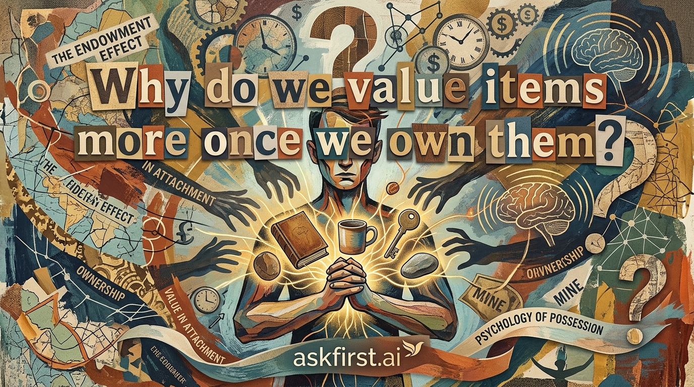 Why do we value items more once we own them? Why do we value items more once we own them?