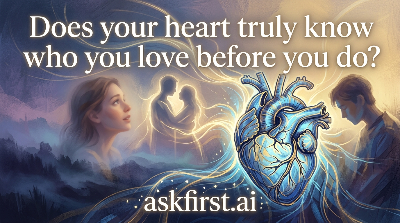 Does your heart truly know who you love before you do? Does your heart truly know who you love before you do?