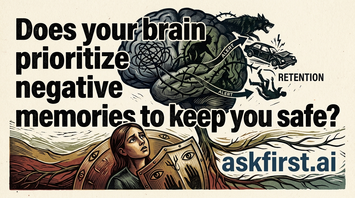 Does your brain prioritize negative memories to keep you safe? Does your brain prioritize negative memories to keep you safe?