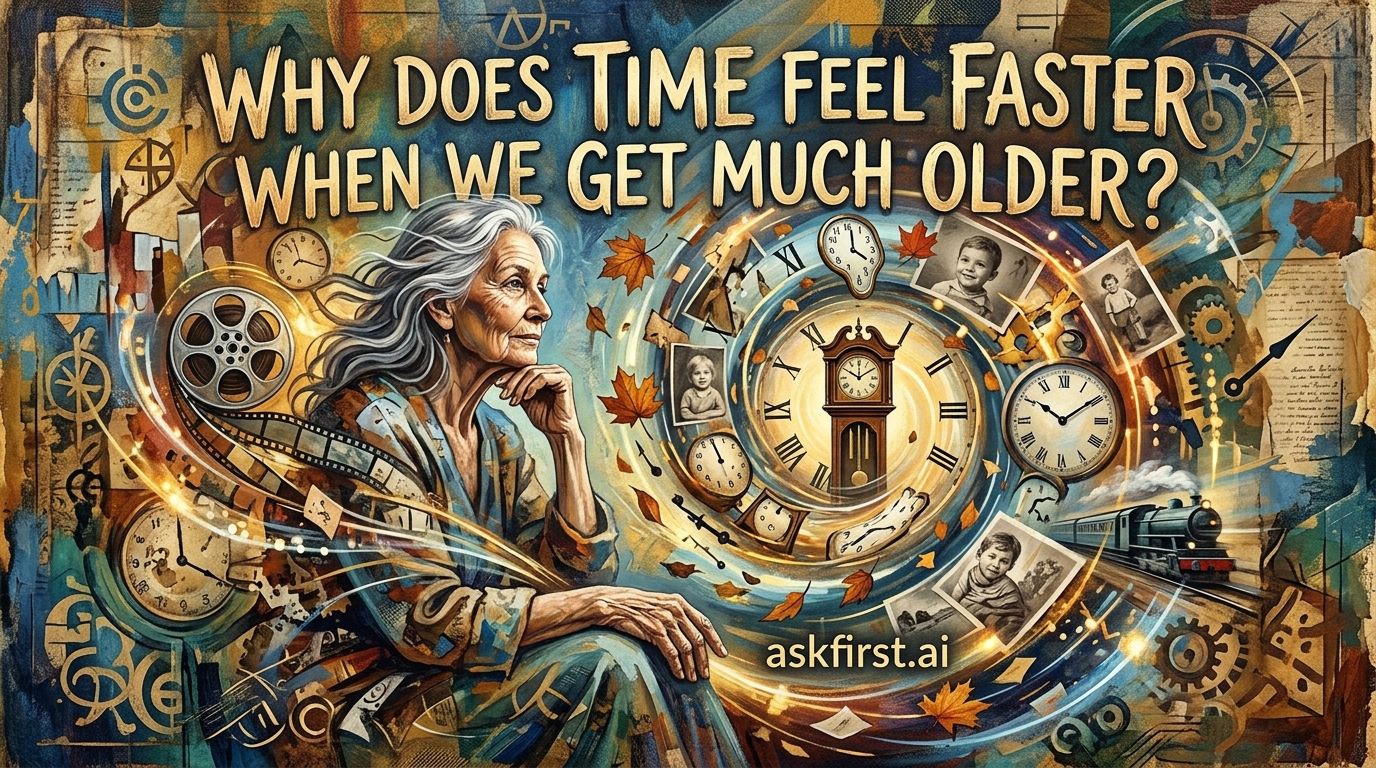 Why does time feel faster when we get much older? Why does time feel faster when we get much older?