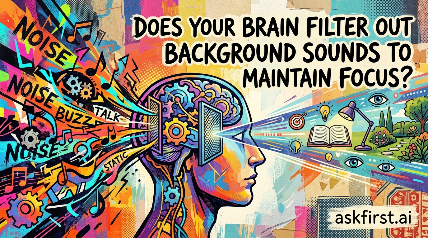 Does your brain filter out background sounds to maintain focus? Does your brain filter out background sounds to maintain focus?