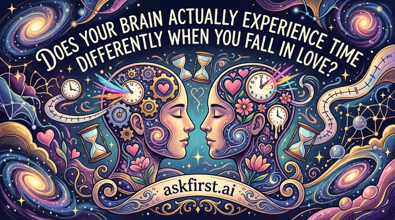 Does your brain actually experience time differently when you fall in love? Does your brain actually experience time differently when you fall in love?